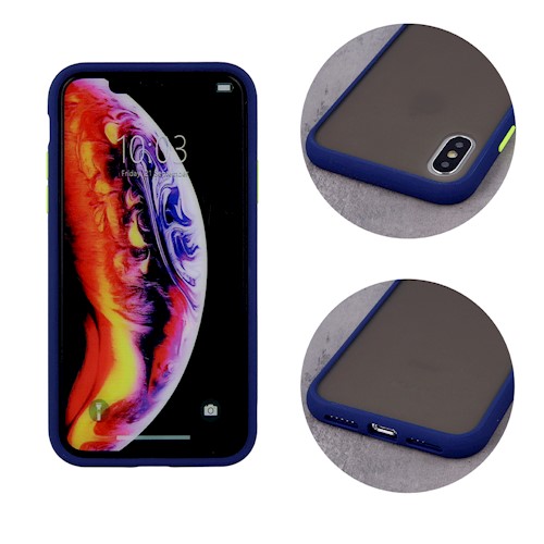 Huawei P30 Lite colored buttons hátlap tok (Tengerkék)