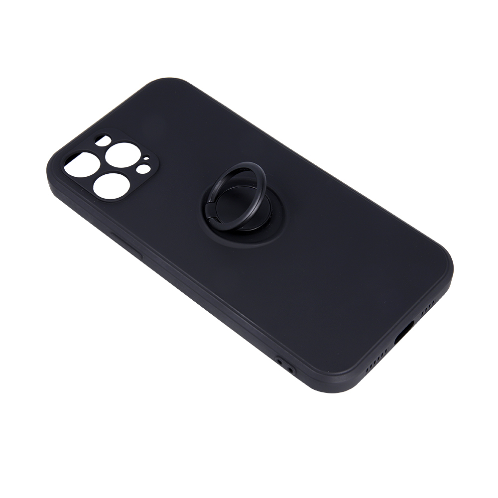 Huawei P30 Lite finger grip mágneses hátlap tok, (Fekete) 1