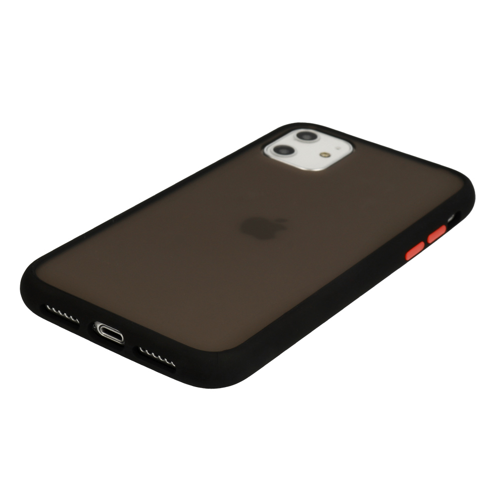Huawei P40 Vennus color button hátlap tok (Fekete)
