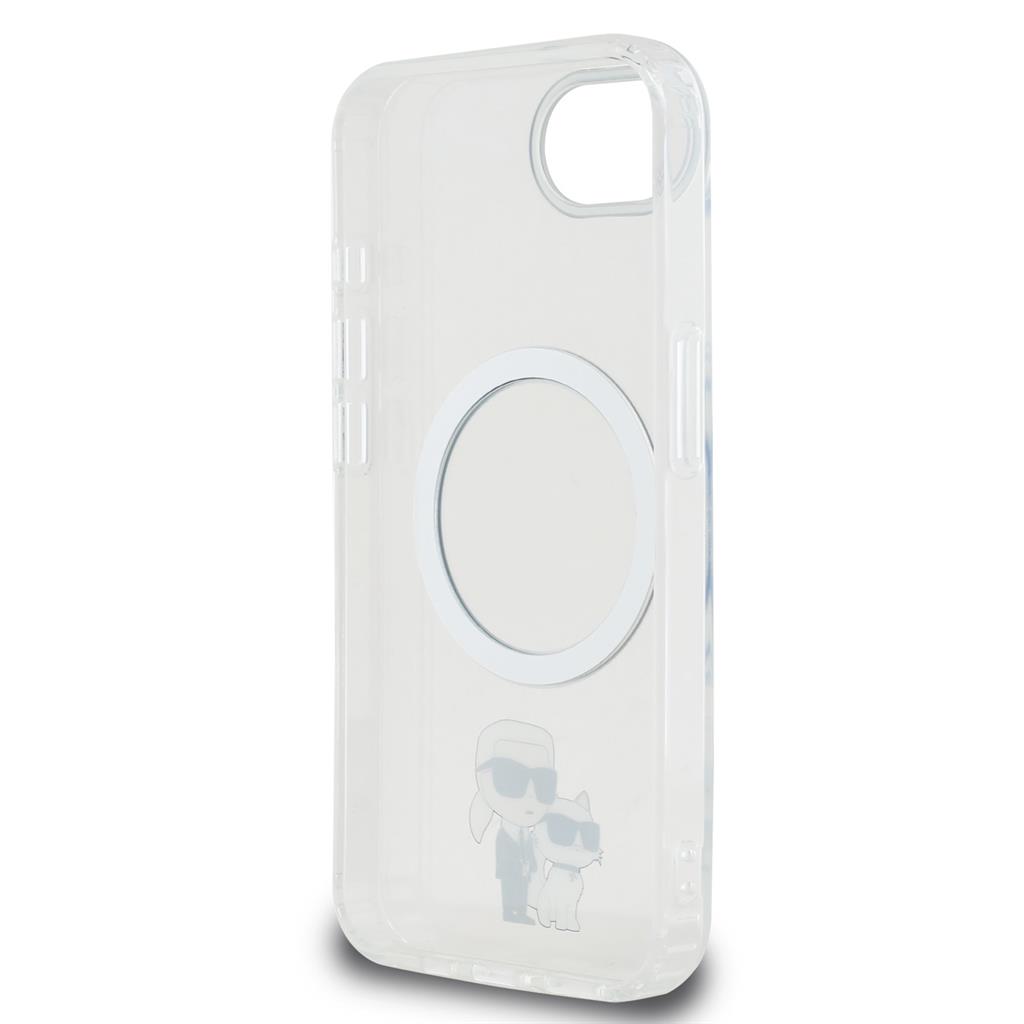 Apple iPhone 16e Karl Lagerfeld IML Karl and Choupette MagSafe tok (Átlátszó) – KLHMPSE4HNKCIT