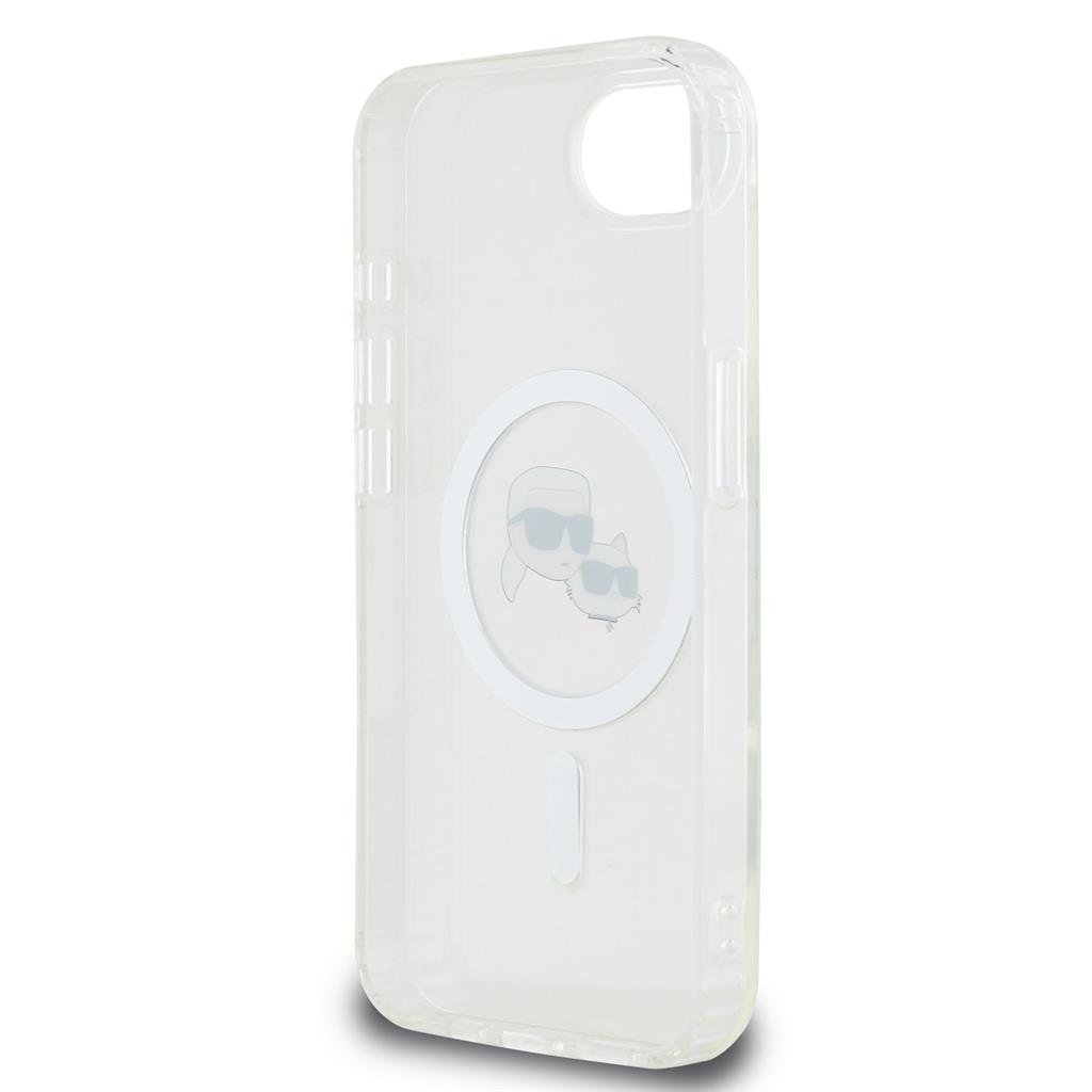 Apple iPhone 16e Karl Lagerfeld IML K&CH Heads Metal Frame MagSafe tok (Átlátszó) – KLHMPSE4HLSKCH