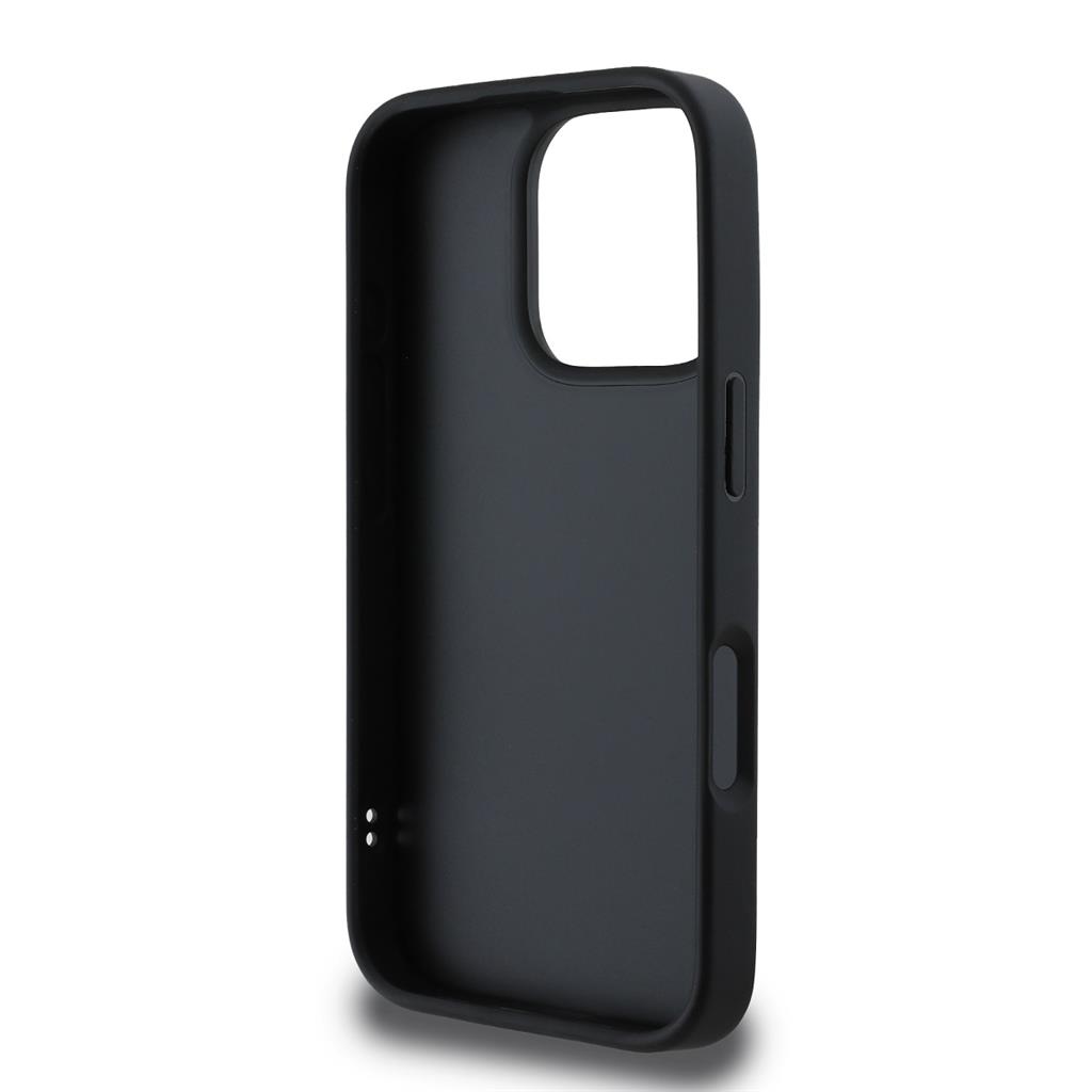 Apple iPhone 16 Pro Max Karl Lagerfeld 3D Ikonik tok (Fekete) – KLHCP16X3DRKINK