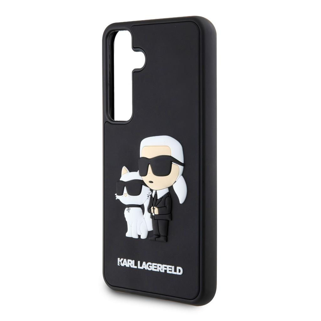 Samsung Galaxy S24 Karl Lagerfeld 3D Karl & Choupette tok (Fekete) – KLHCS24S3DRKCNK