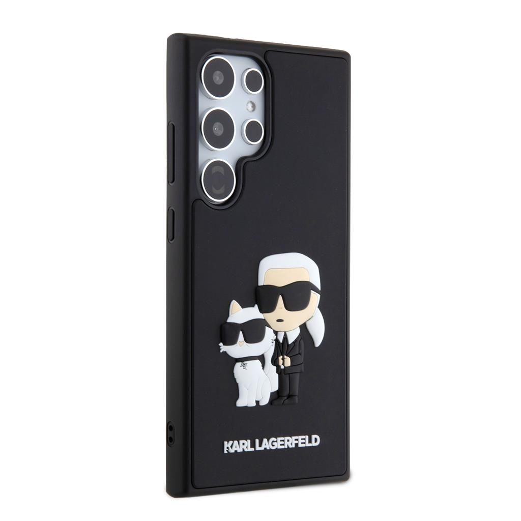 Samsung Galaxy S24 Ultra Karl Lagerfeld 3D Karl & Choupette tok (Fekete) – KLHCS24L3DRKCNK