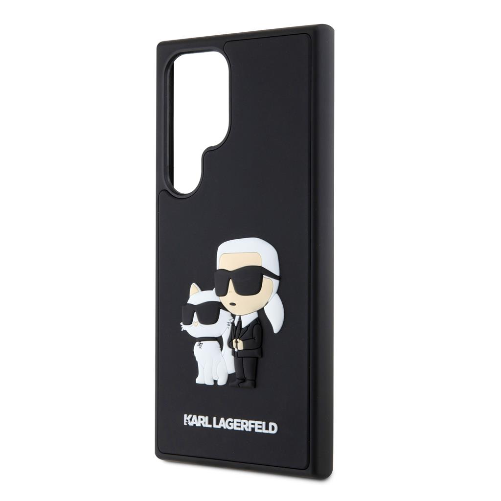 Samsung Galaxy S24 Ultra Karl Lagerfeld 3D Karl & Choupette tok (Fekete) – KLHCS24L3DRKCNK