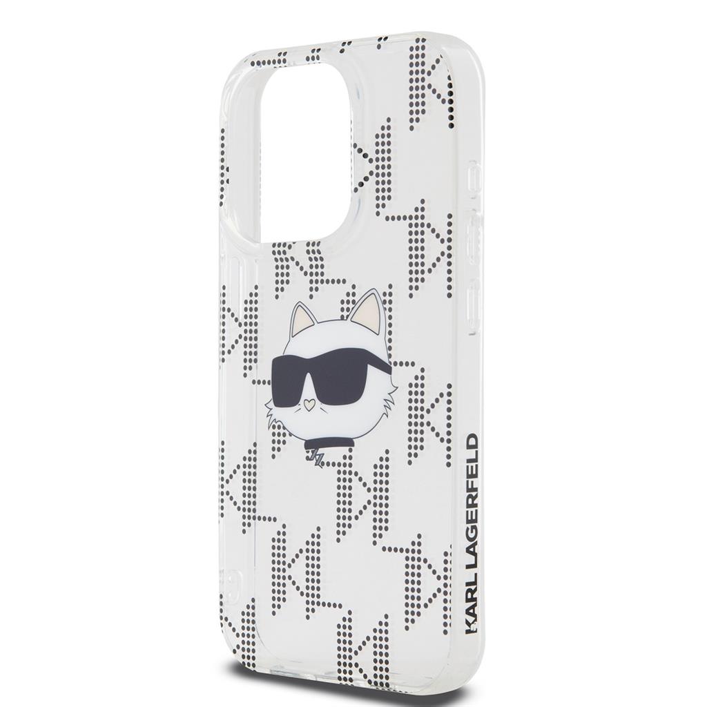 Apple iPhone 15 Pro Karl Lagerfeld IML Electroplated Choupette Head tok (Átlátszó) – KLHCP15LHKLPCHT