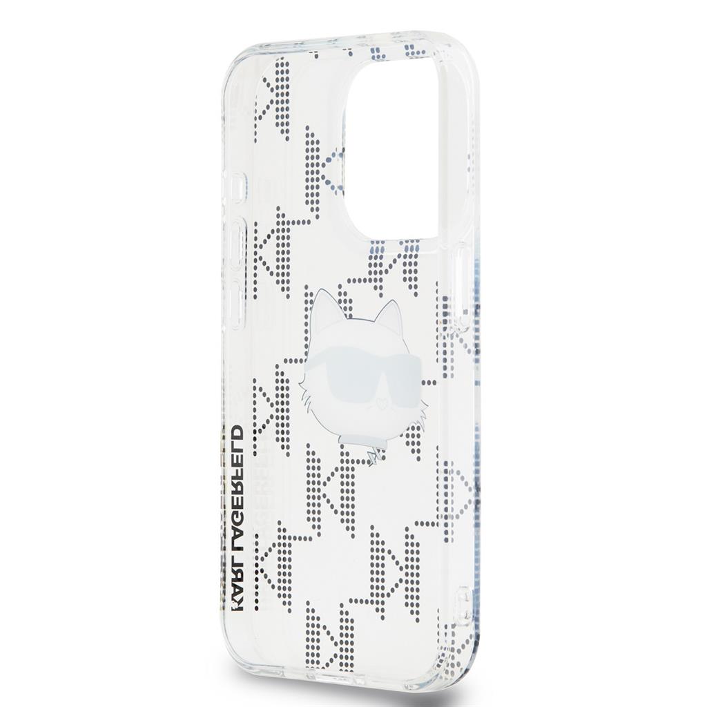 Apple iPhone 15 Pro Karl Lagerfeld IML Electroplated Choupette Head tok (Átlátszó) – KLHCP15LHKLPCHT