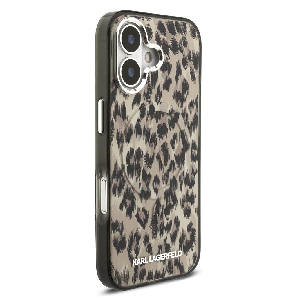 Karl Lagerfeld IML Leopard MagSafe tok iPhone 17 (Barna) - KLHMP17SHDLEOICW