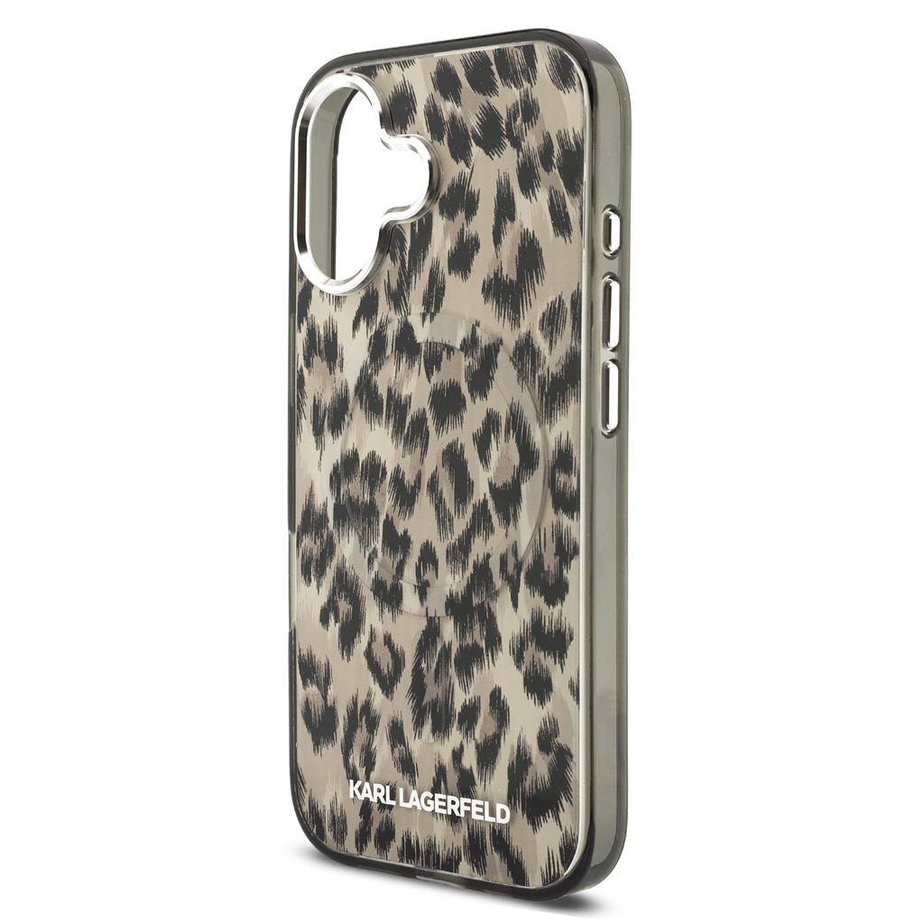Karl Lagerfeld IML Leopard MagSafe tok iPhone 17 (Barna) - KLHMP17SHDLEOICW