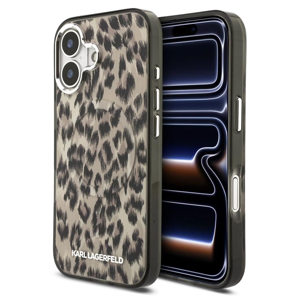 Karl Lagerfeld IML Leopard MagSafe tok iPhone 17 (Barna) - KLHMP17SHDLEOICW