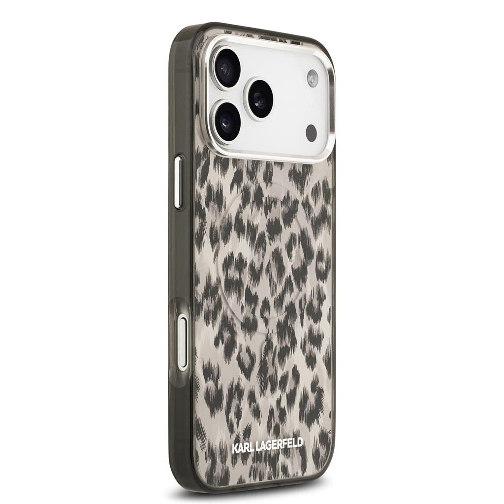 Karl Lagerfeld IML Leopard MagSafe tok iPhone 17 Pro Max (Barna) - KLHMP17XHDLEOICW