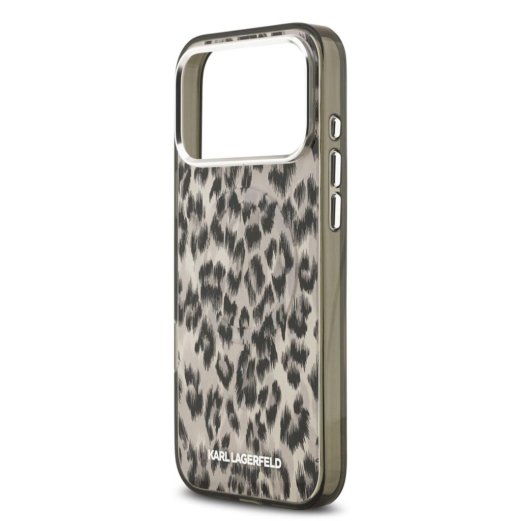 Karl Lagerfeld IML Leopard MagSafe tok iPhone 17 Pro Max (Barna) - KLHMP17XHDLEOICW