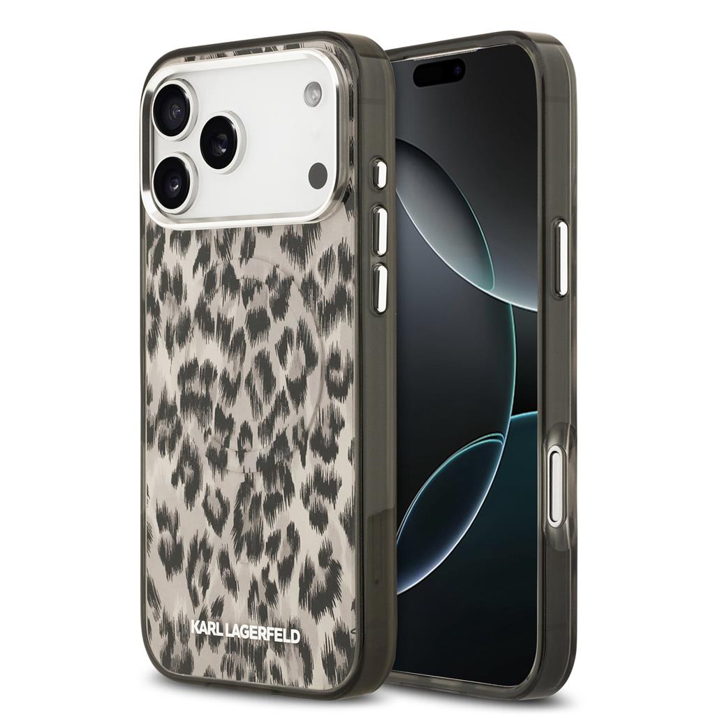 Karl Lagerfeld IML Leopard MagSafe tok iPhone 17 Pro Max (Barna) - KLHMP17XHDLEOICW
