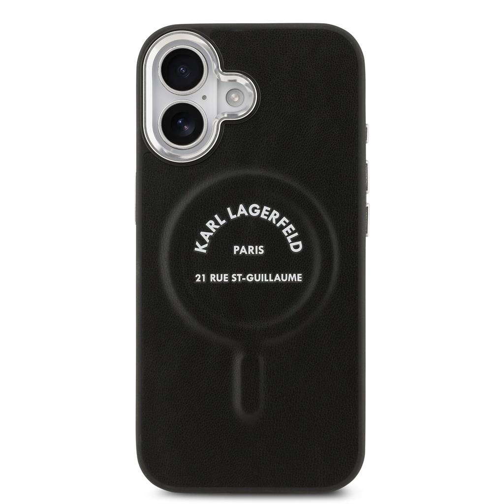 Karl Lagerfeld PU RSG Logo MagSafe tok iPhone 17 (Fekete) - KLHMP17SPSKRSGEK