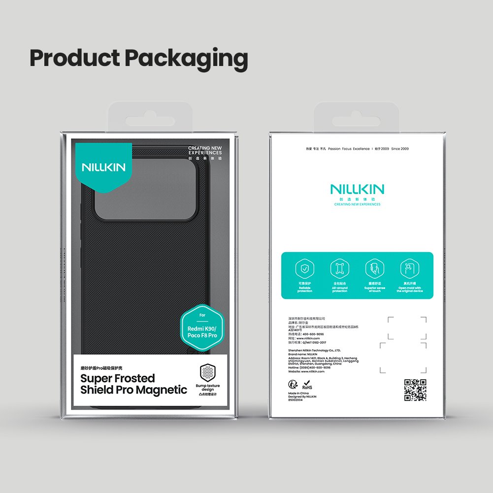 Nillkin Super Frosted PRO Magnetic tok Poco F8 Pro (Fekete)