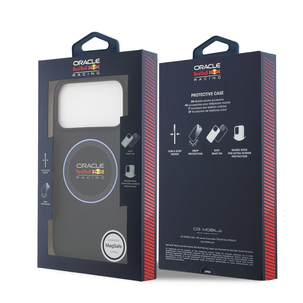 Red Bull Silicone Blue Ring MagSafe tok iPhone 17 Pro Max (Sötétkék)