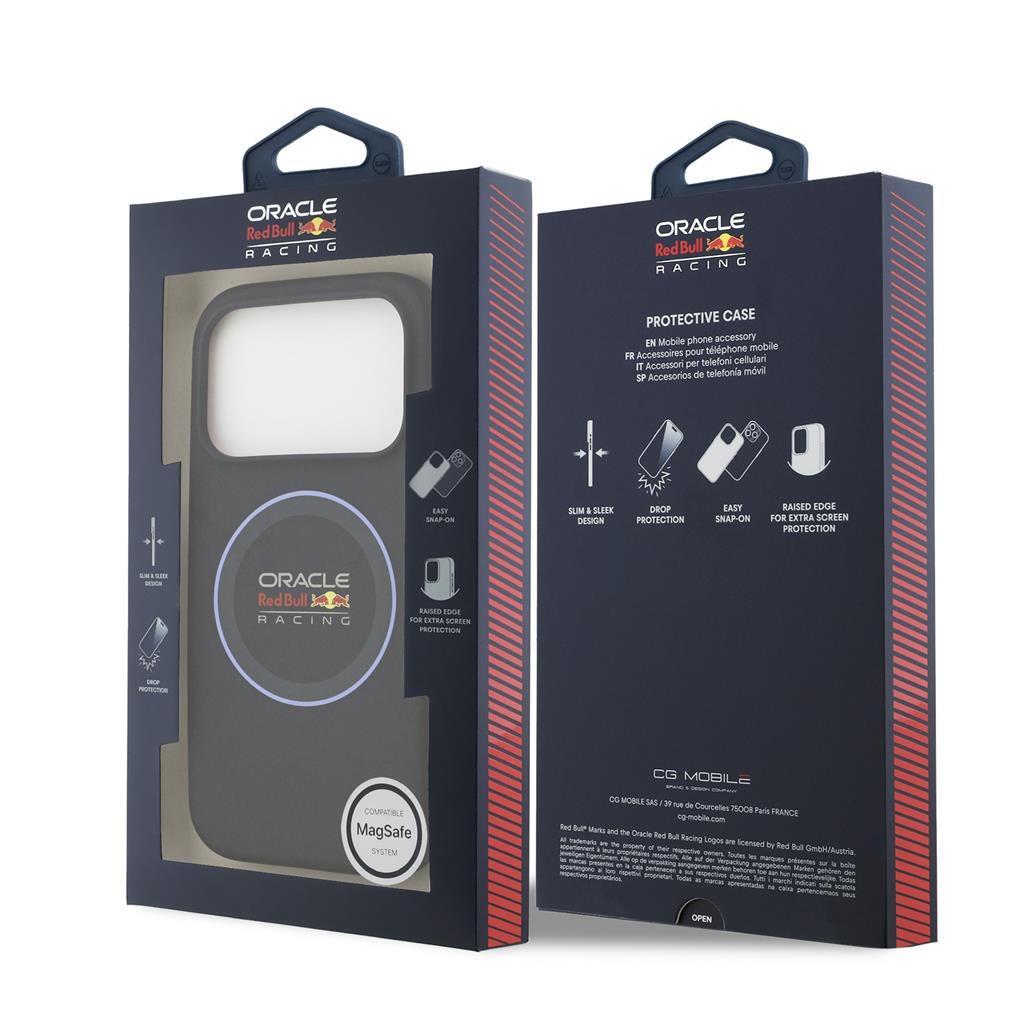 Red Bull Silicone Blue Ring MagSafe tok iPhone 17 Pro (Sötétkék)