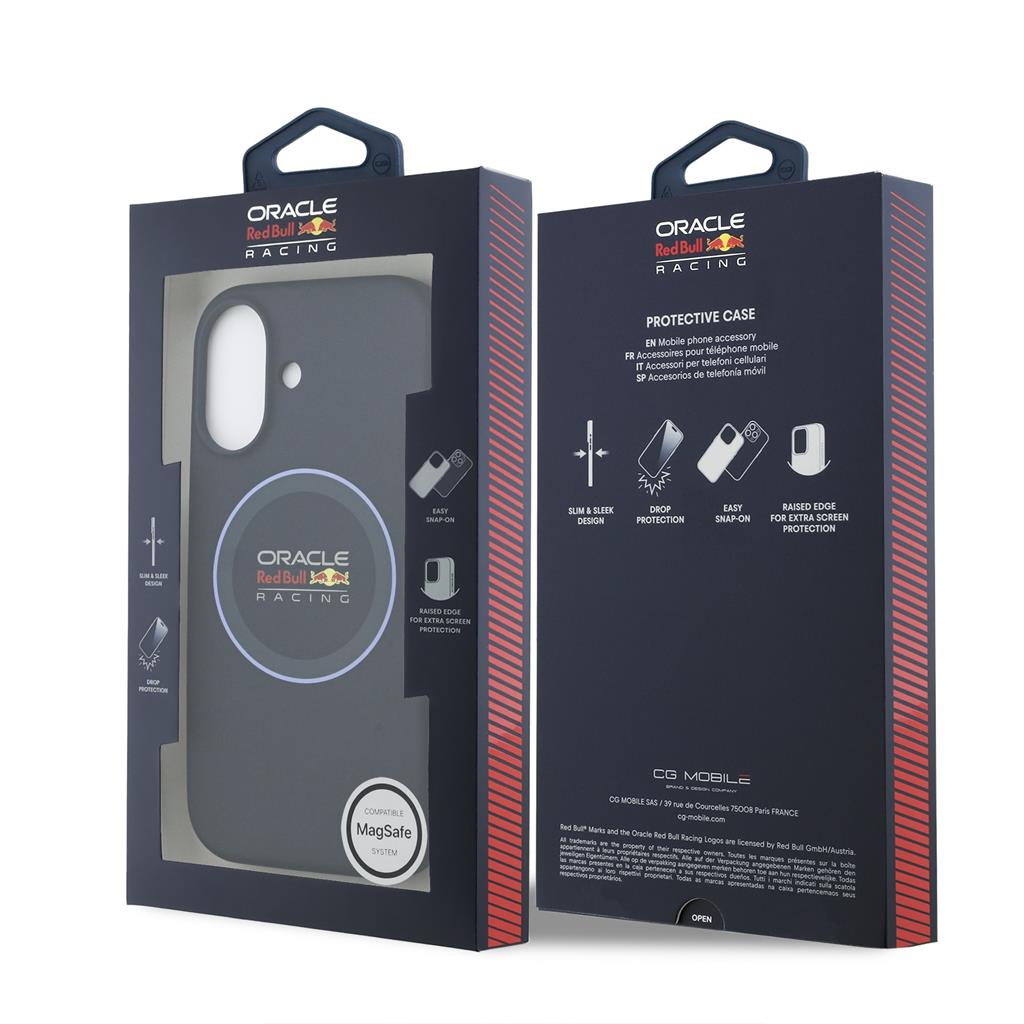 Red Bull Silicone Blue Ring MagSafe tok iPhone 17 (Sötétkék)