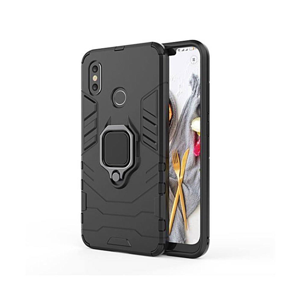 Samsung Galaxy A02s Defender armor ütésálló hátlap tok (Fekete) 0