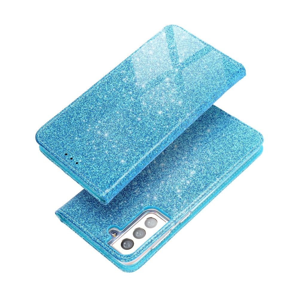 Samsung Galaxy A02s Forcell Shining notesz tok, (Világoskék) 0