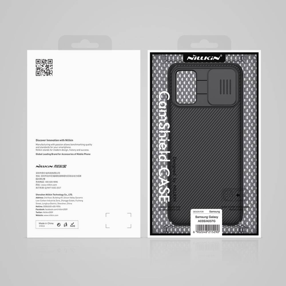 Samsung Galaxy A03s Nillkin camshield hátlap tok, (Fekete) 2