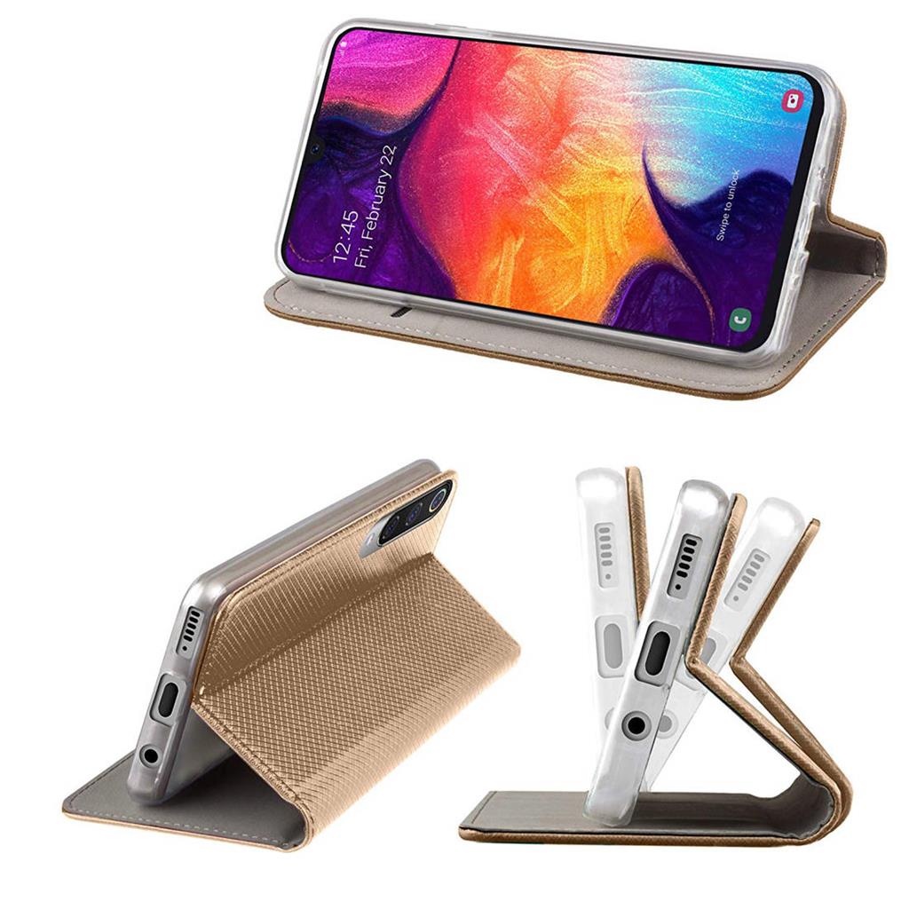 Samsung Galaxy A03s smart magnet mágneses notesz tok, (Arany) 1