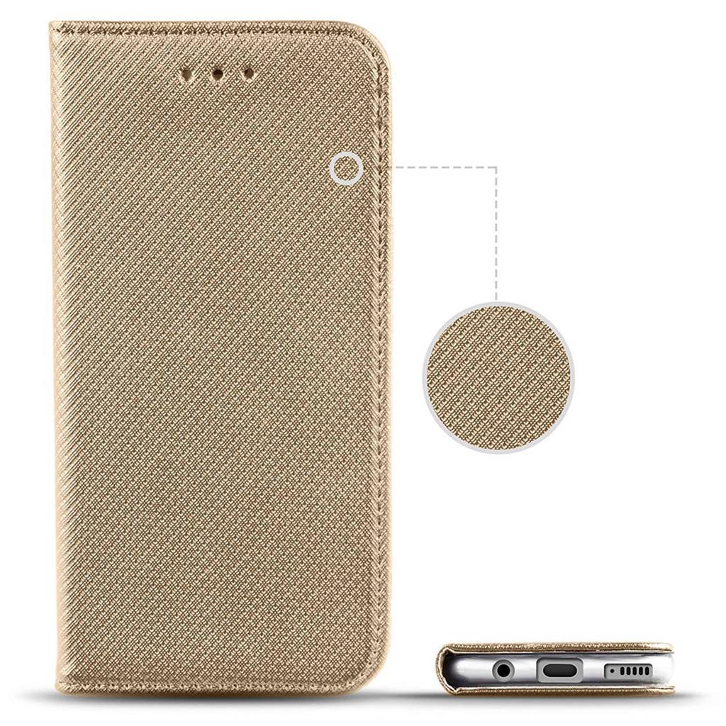 Samsung Galaxy A03s smart magnet mágneses notesz tok, (Arany) 4