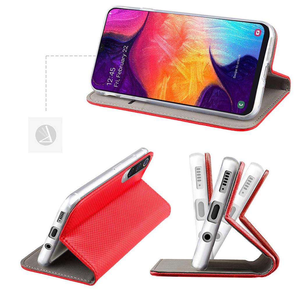 Samsung Galaxy A03s smart magnet mágneses notesz tok, (Piros) 1