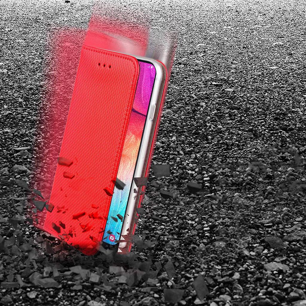 Samsung Galaxy A03s smart magnet mágneses notesz tok, (Piros) 5