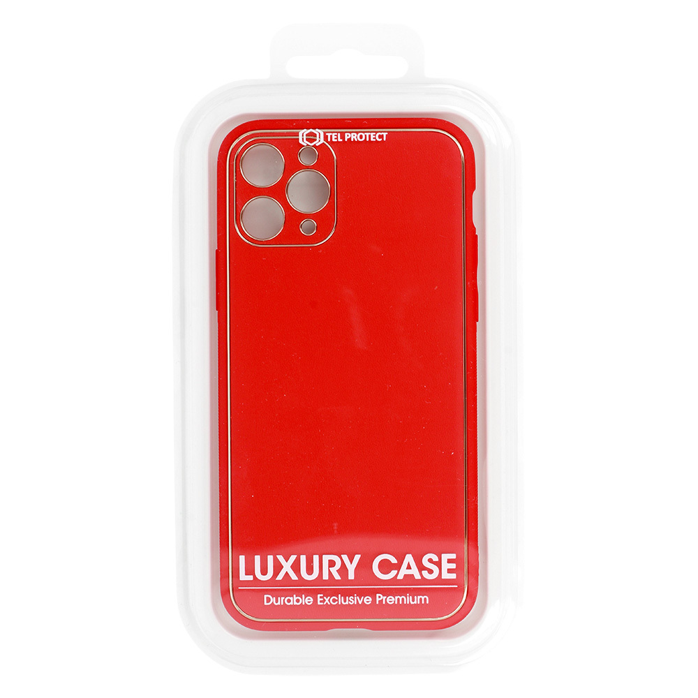 Samsung Galaxy A03s Tel protect luxury hátlap tok, (Piros) 0