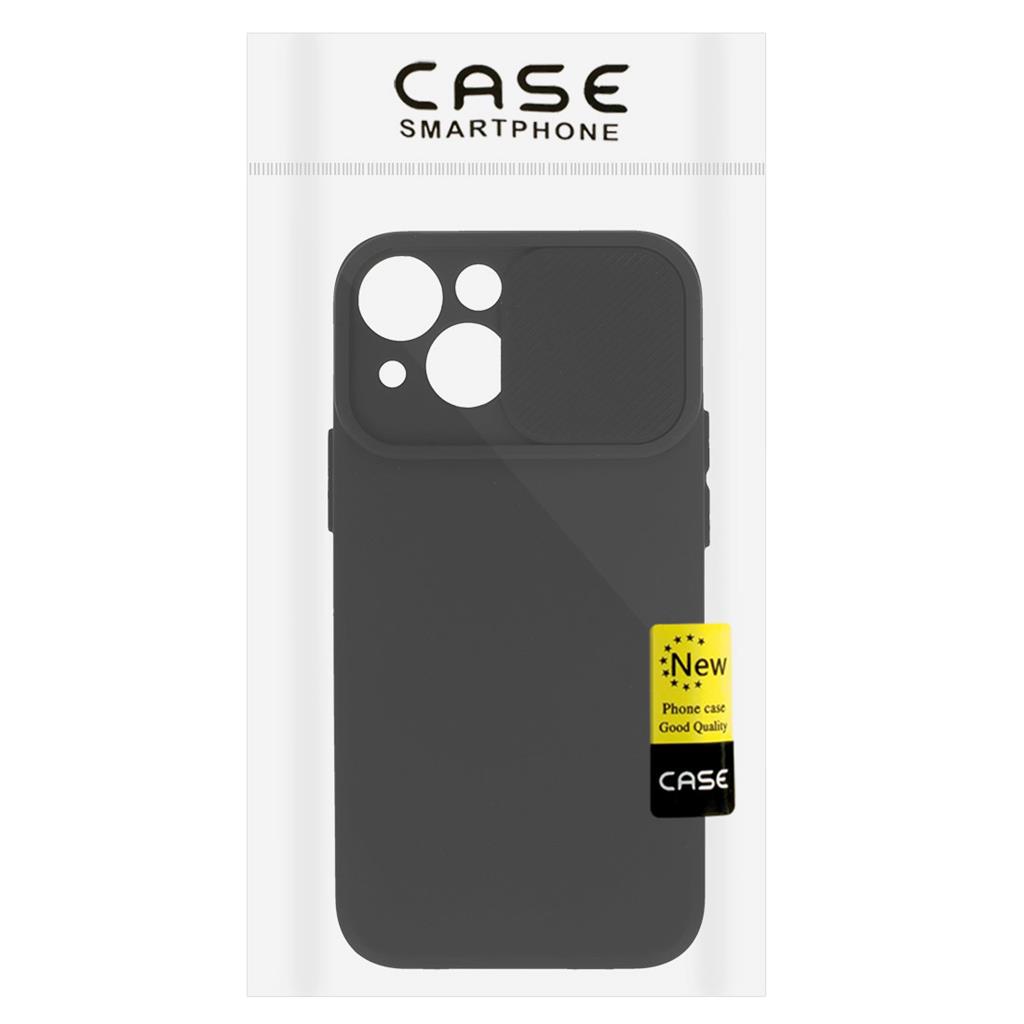 Samsung Galaxy A05S Camshield szilikon hátlap tok (Fekete)