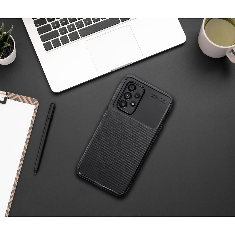 Samsung Galaxy A05s Carbon Premium hátlap tok (Fekete)