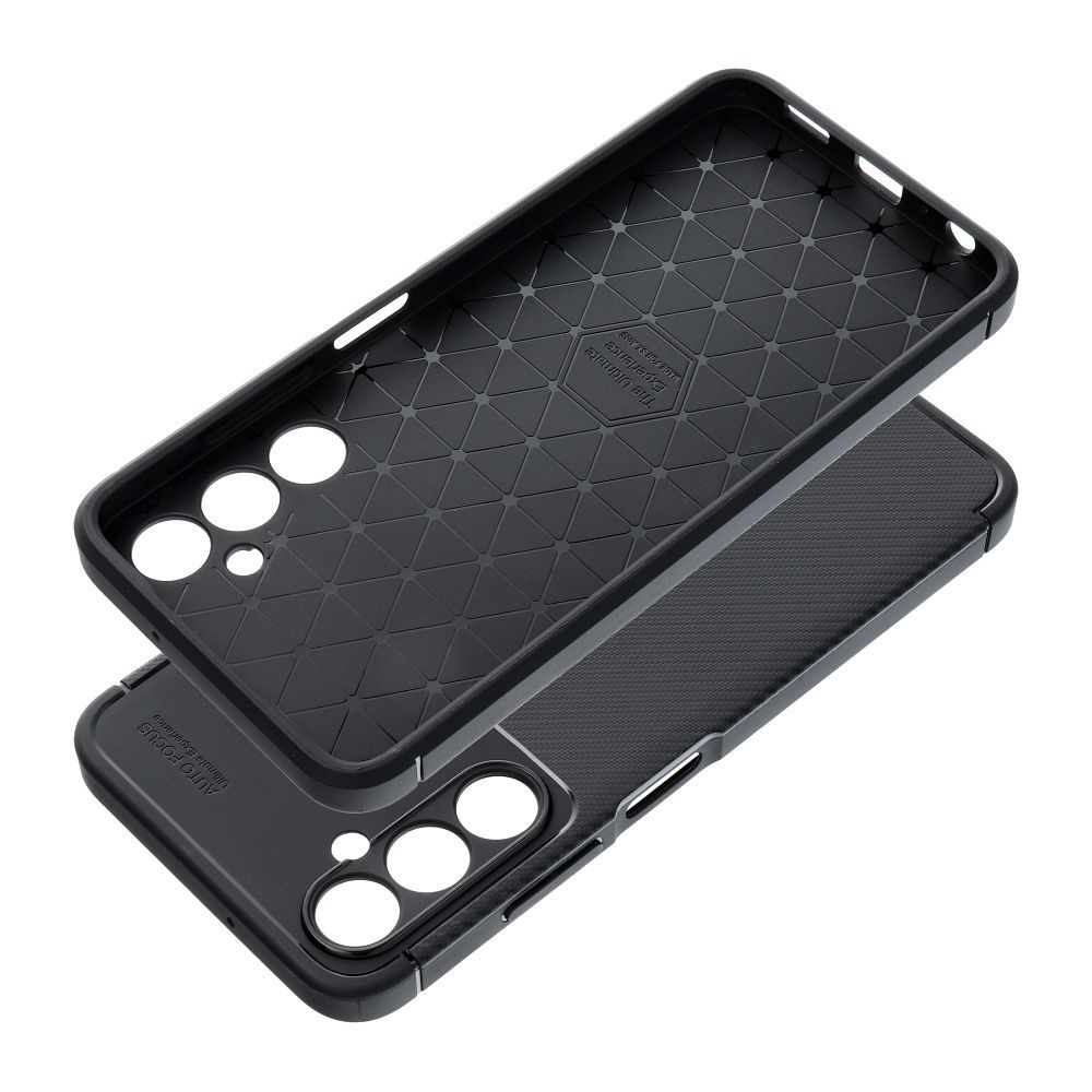 Samsung Galaxy A05s Carbon Premium hátlap tok (Fekete)