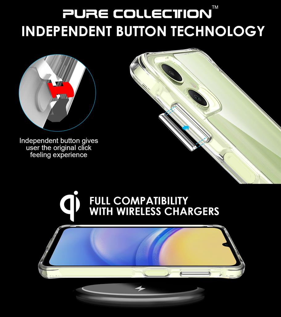 Samsung Galaxy A06 TOKO Pure hátlap tok (átlátszó)