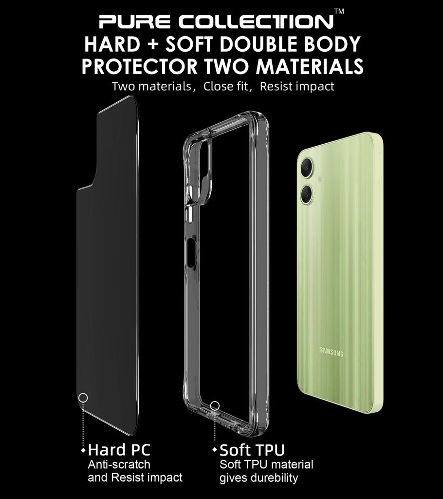 Samsung Galaxy A06 TOKO Pure hátlap tok (átlátszó)