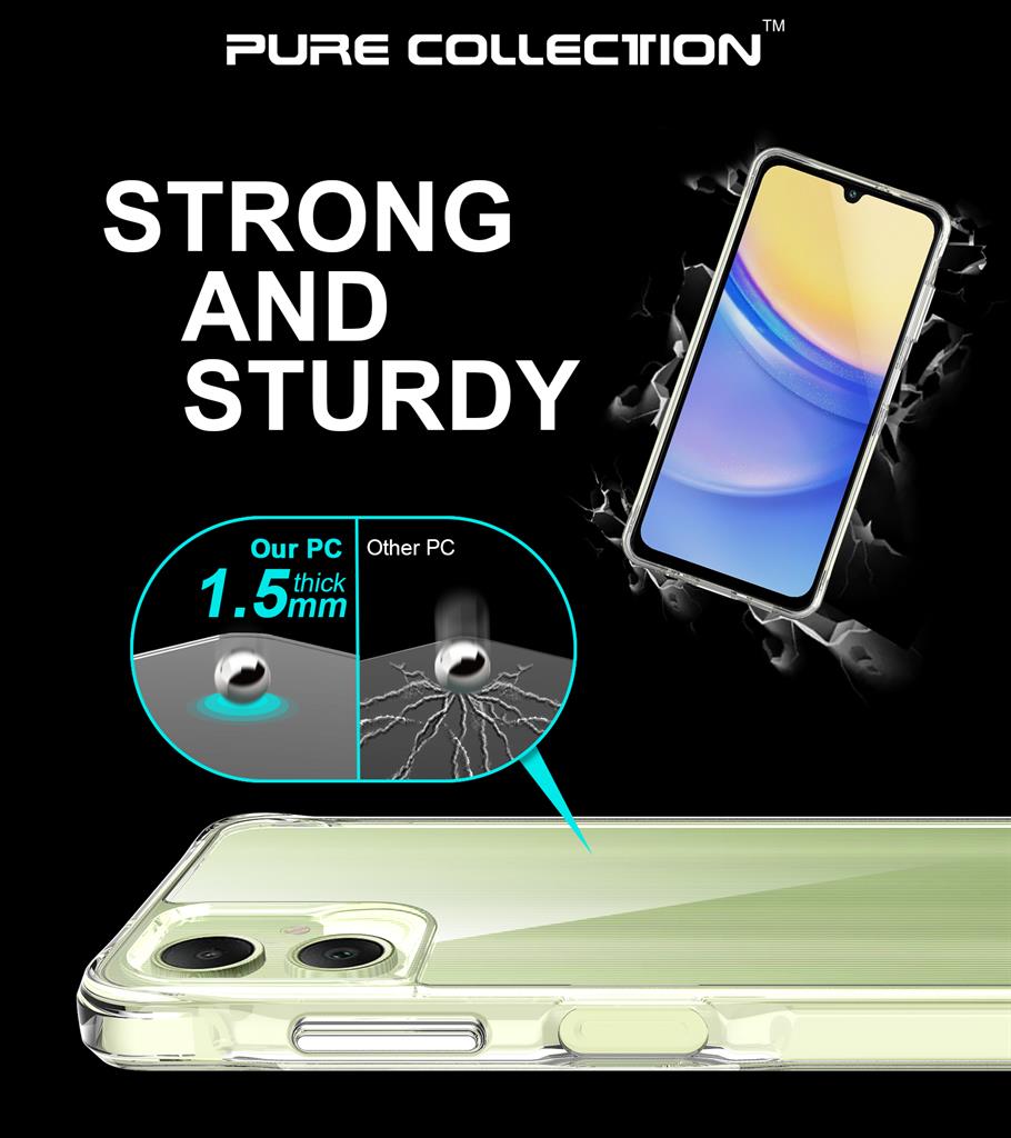 Samsung Galaxy A06 TOKO Pure hátlap tok (átlátszó)