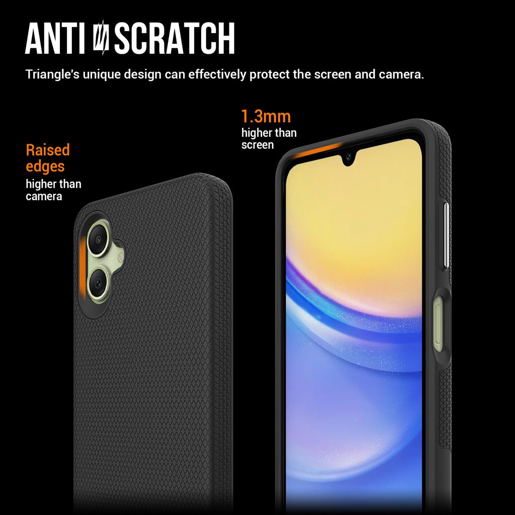Samsung Galaxy A06 TOKO Triangle hátlap tok (Fekete)