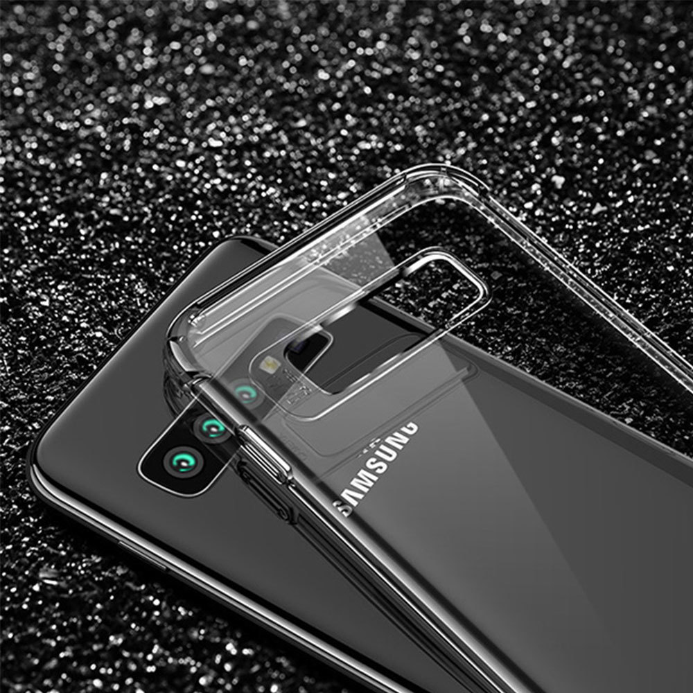 Samsung Galaxy A12 anti shock 0,5 mm ütésálló hátlap tok (Átlátszó) 1