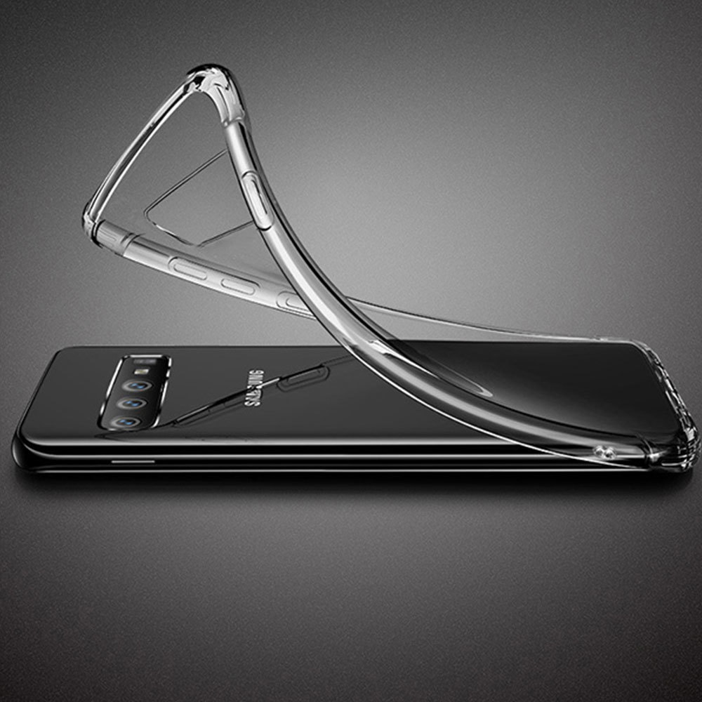 Samsung Galaxy A12 anti shock 0,5 mm ütésálló hátlap tok (Átlátszó) 2