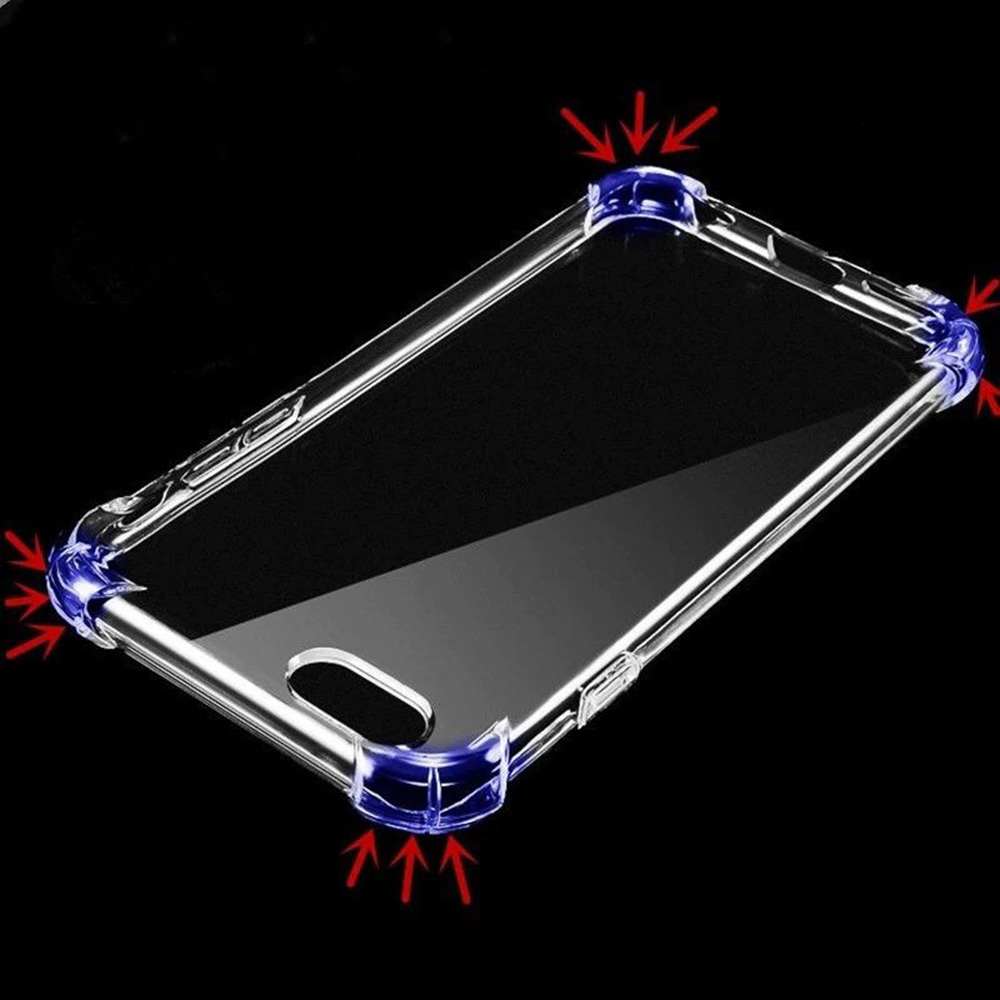 Samsung Galaxy A12 anti shock 0,5 mm ütésálló hátlap tok (Átlátszó) 4
