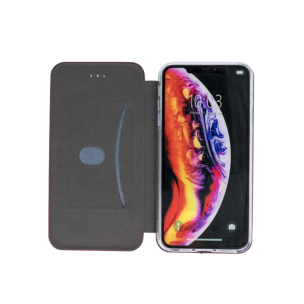 Samsung Galaxy A12 Diva mágneses notesz tok (Bordó) 4