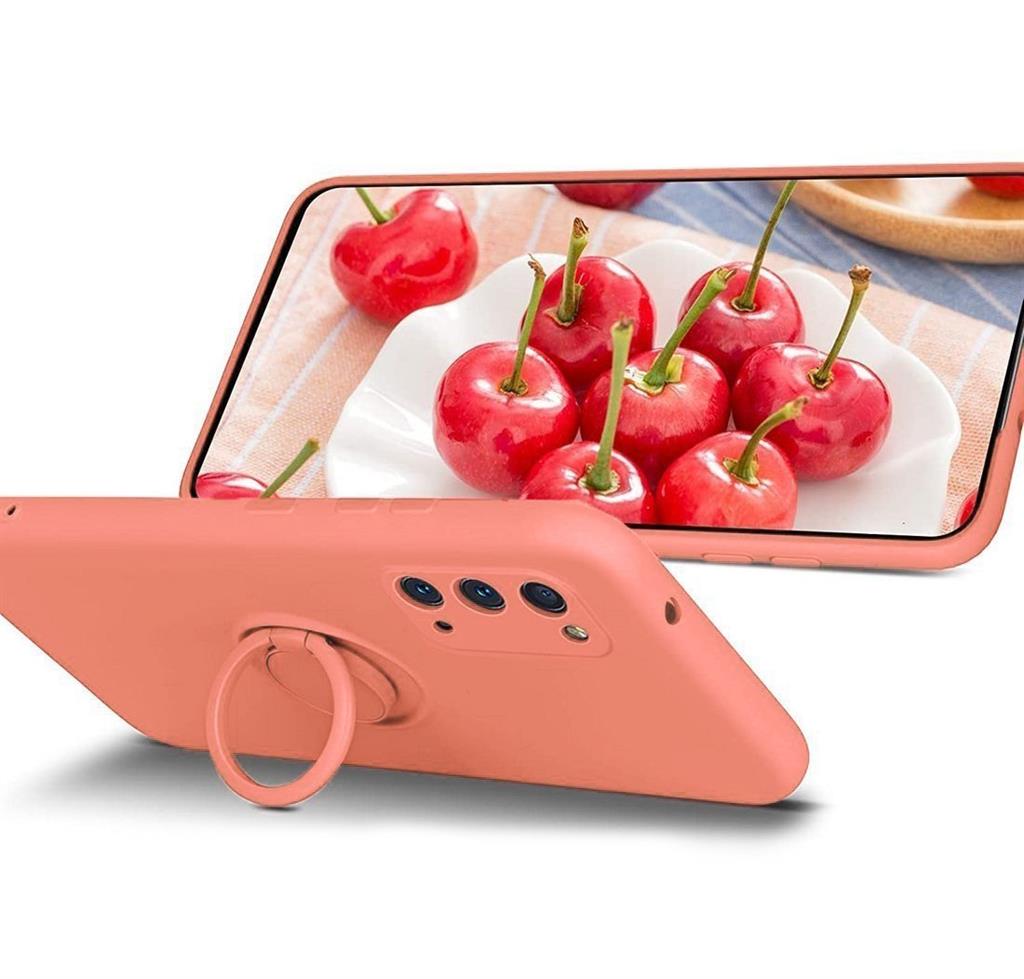 Samsung Galaxy A12 finger grip mágneses hátlap tok, (Barack) 1