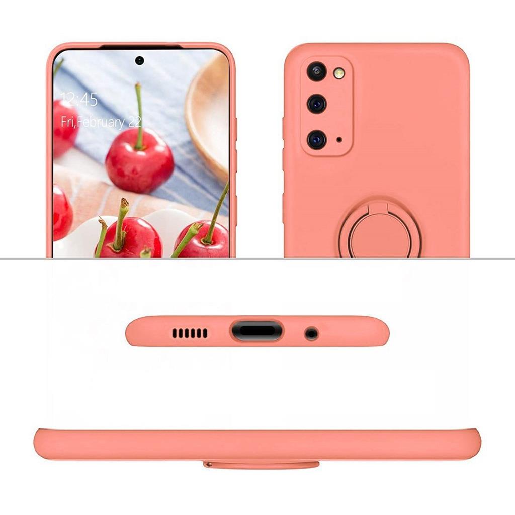 Samsung Galaxy A12 finger grip mágneses hátlap tok, (Barack) 2