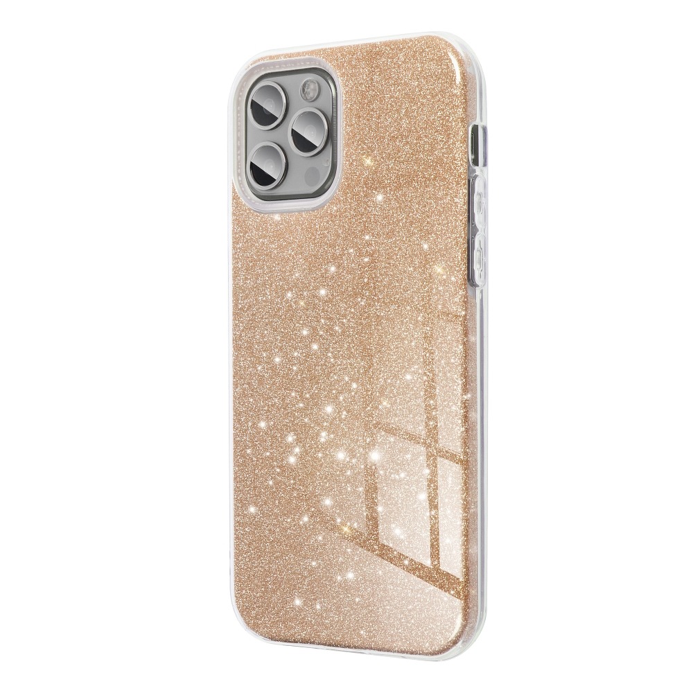 Samsung Galaxy A12 forcell shining hátlap tok, (Arany) 0