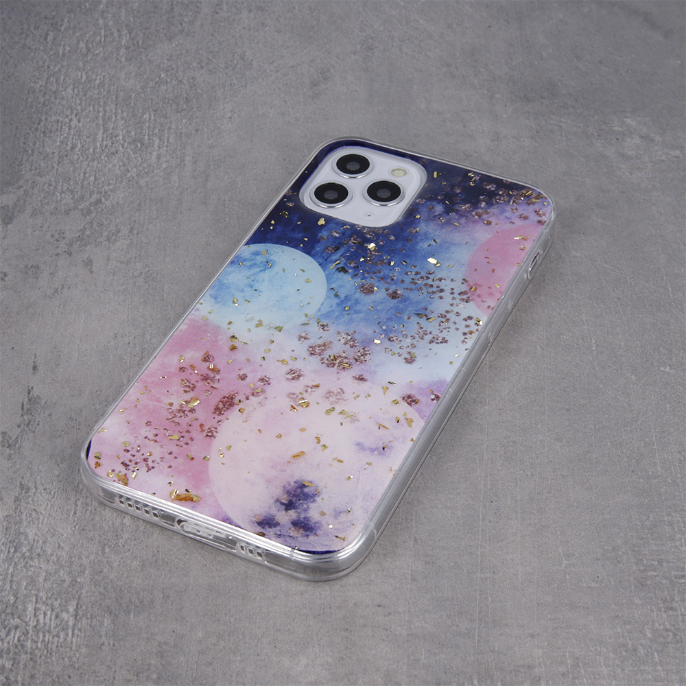 Samsung Galaxy A12 gold glam hátlap tok (Galaktikus) 1