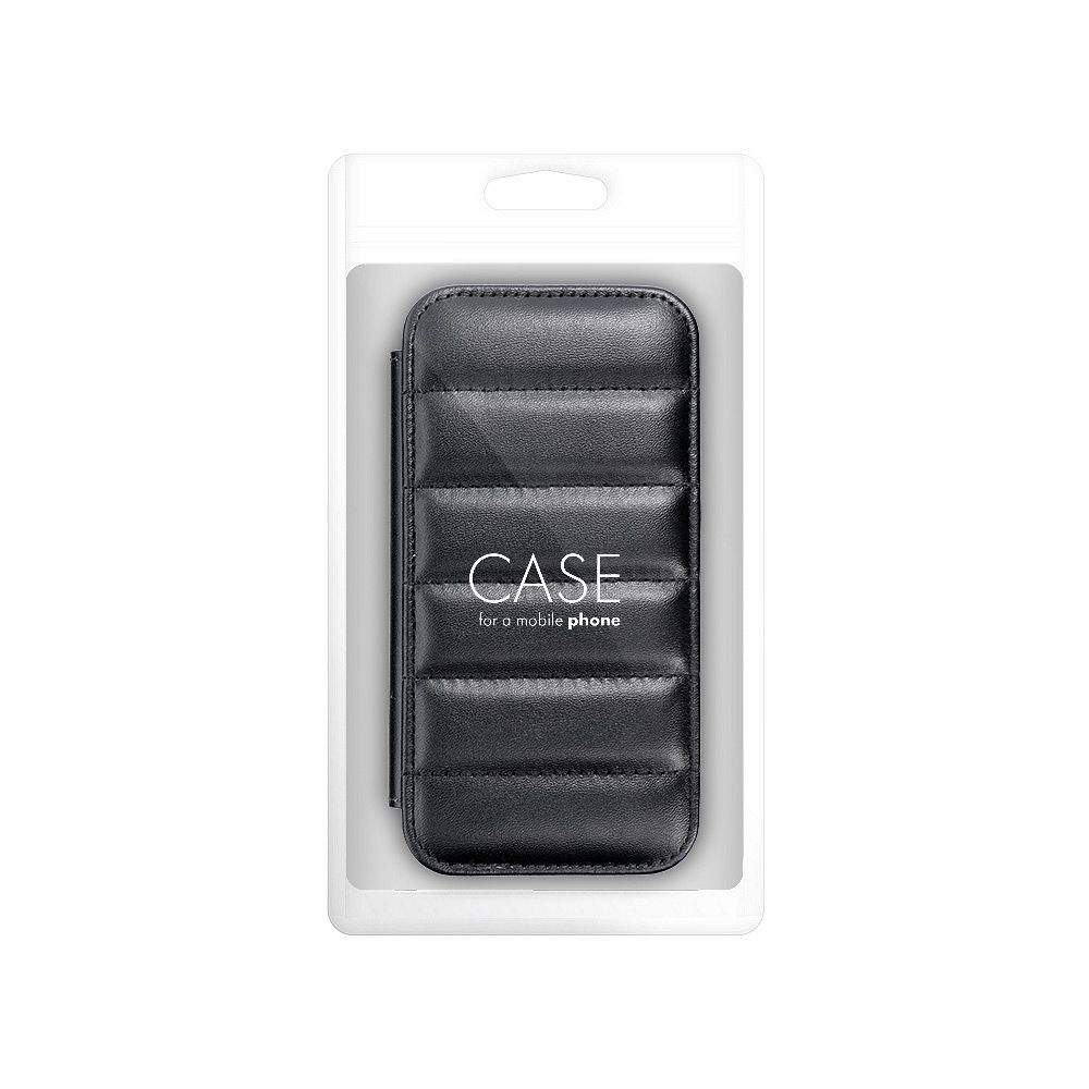 Samsung Galaxy A12 Puffer book notesz tok, (Fekete) 4
