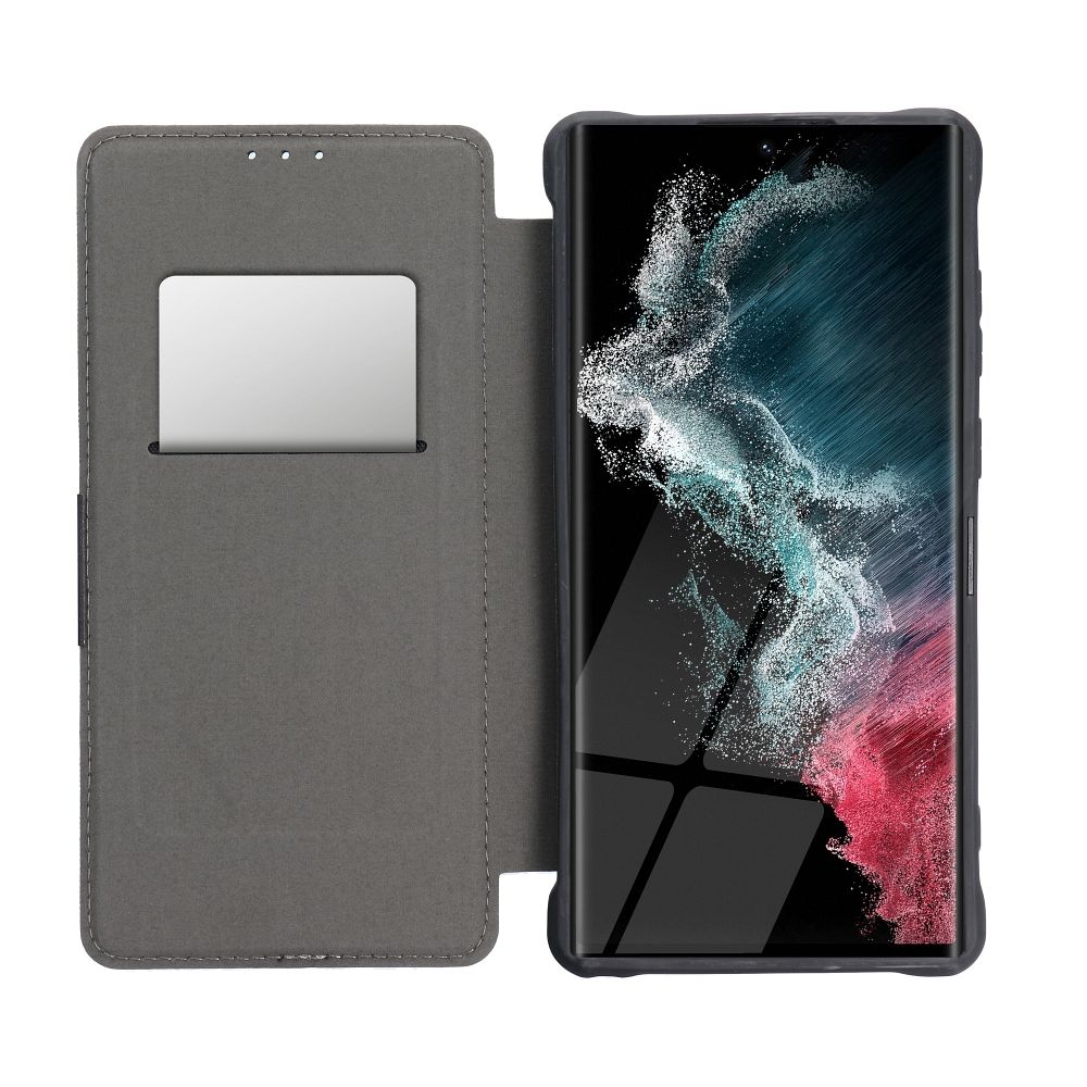 Samsung Galaxy A12 Razor mágneses ütésálló notesz tok, (Fekete) 2
