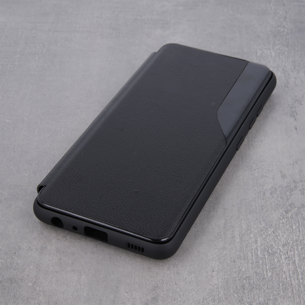 Samsung Galaxy A12 Smart view TPU notesz tok (Fekete) 4