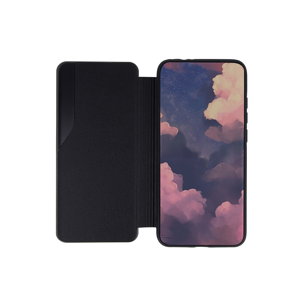 Samsung Galaxy A12 Smart view TPU notesz tok (Fekete) 6