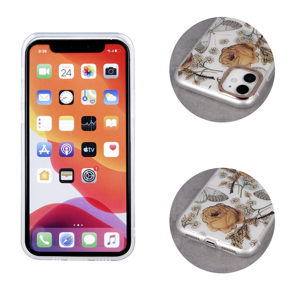 Samsung Galaxy A12 szilikon hátlap tok (Rózsa) 0